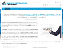 Tablet Screenshot of businessperformanceconsultants.com